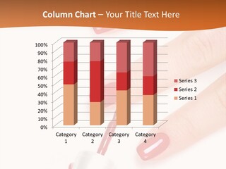 Manicurist Applying Red Nail Polish On Female Fingers. PowerPoint Template