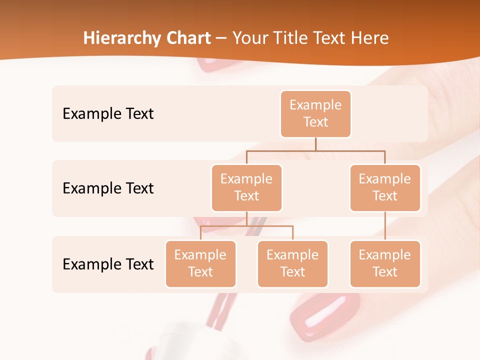 Manicurist Applying Red Nail Polish On Female Fingers. PowerPoint Template