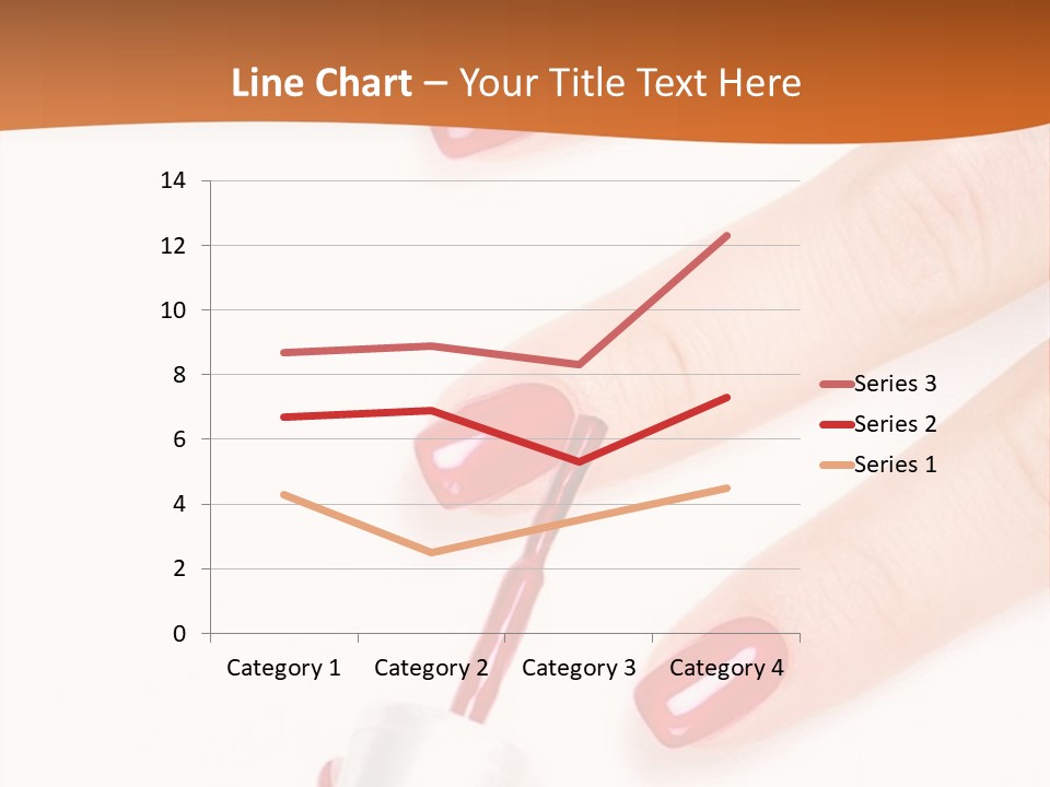 Manicurist Applying Red Nail Polish On Female Fingers. PowerPoint Template