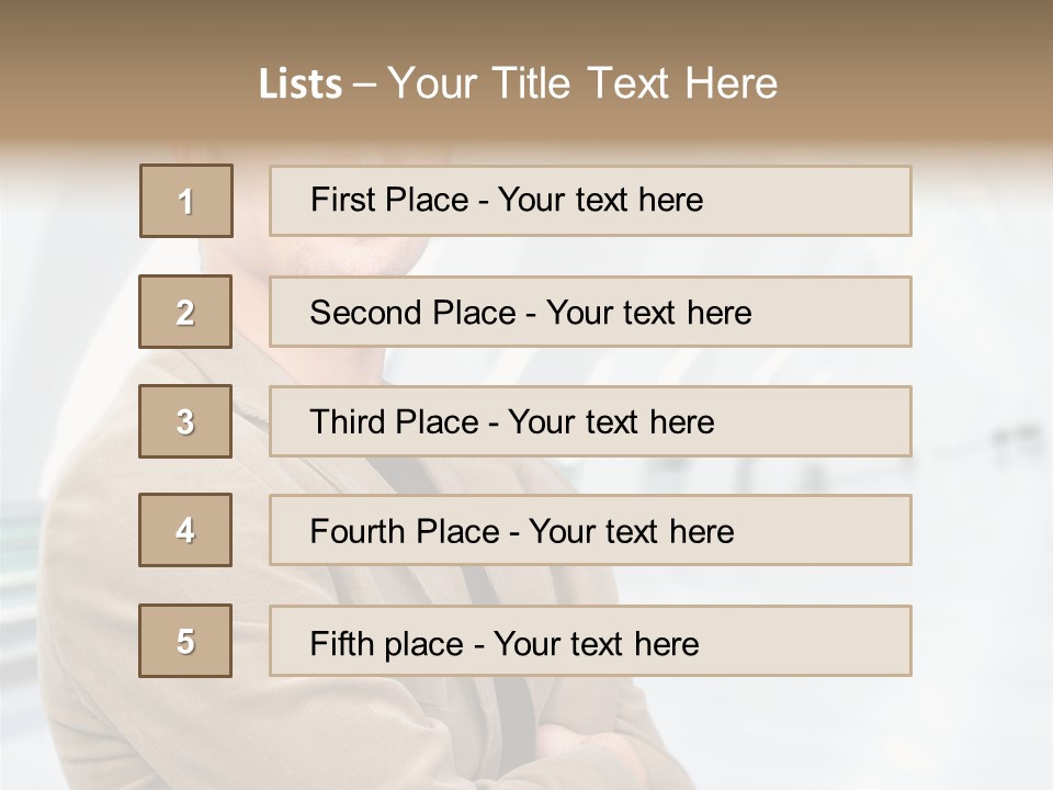 Colonial Red House With Swimming Pool PowerPoint Template