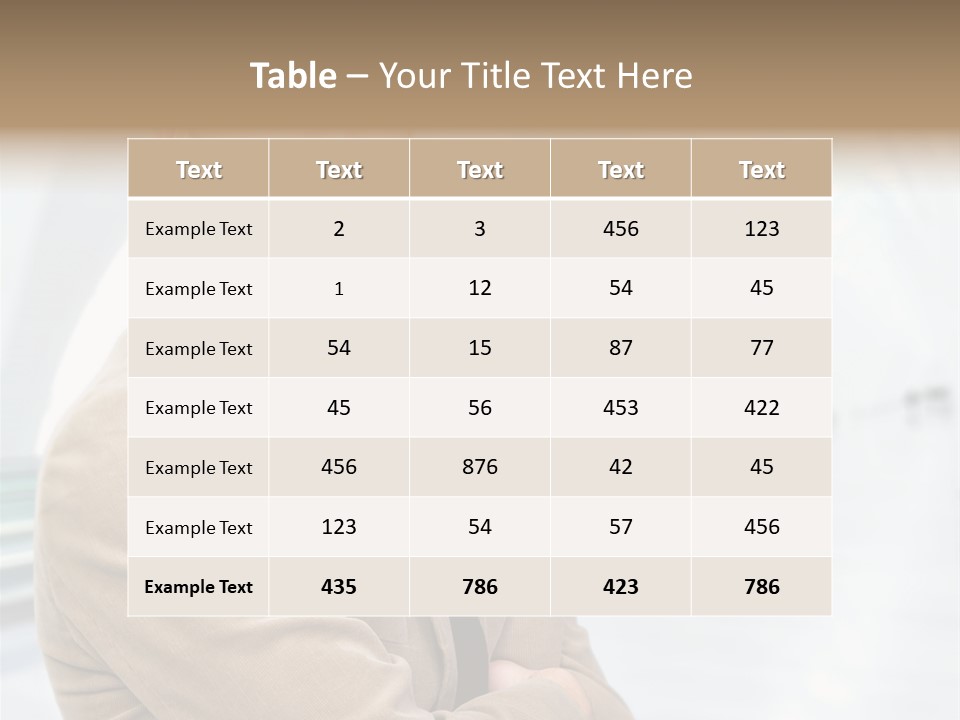 Colonial Red House With Swimming Pool PowerPoint Template