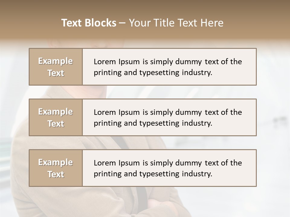 Colonial Red House With Swimming Pool PowerPoint Template