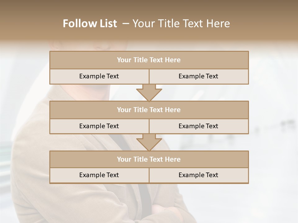 Colonial Red House With Swimming Pool PowerPoint Template