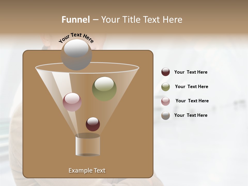 Colonial Red House With Swimming Pool PowerPoint Template