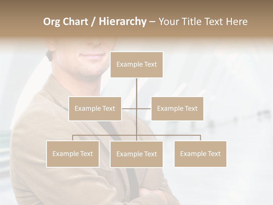 Colonial Red House With Swimming Pool PowerPoint Template