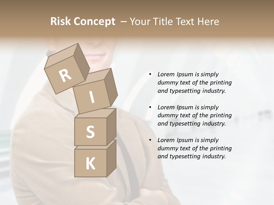 Colonial Red House With Swimming Pool PowerPoint Template