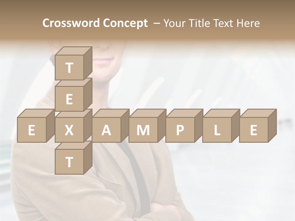 Colonial Red House With Swimming Pool PowerPoint Template