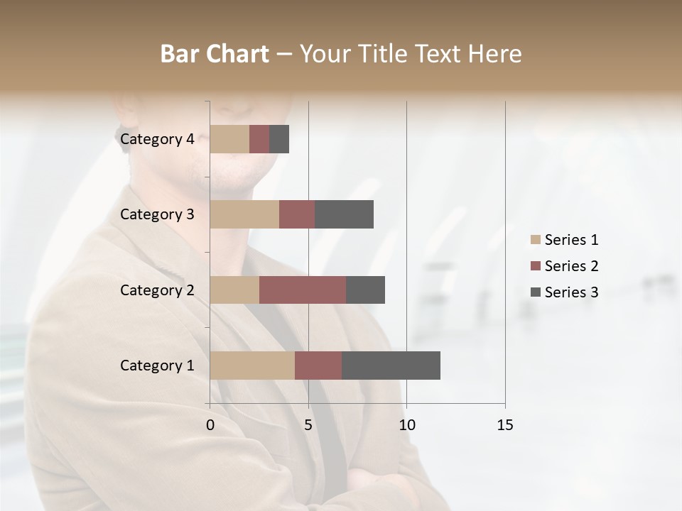 Colonial Red House With Swimming Pool PowerPoint Template