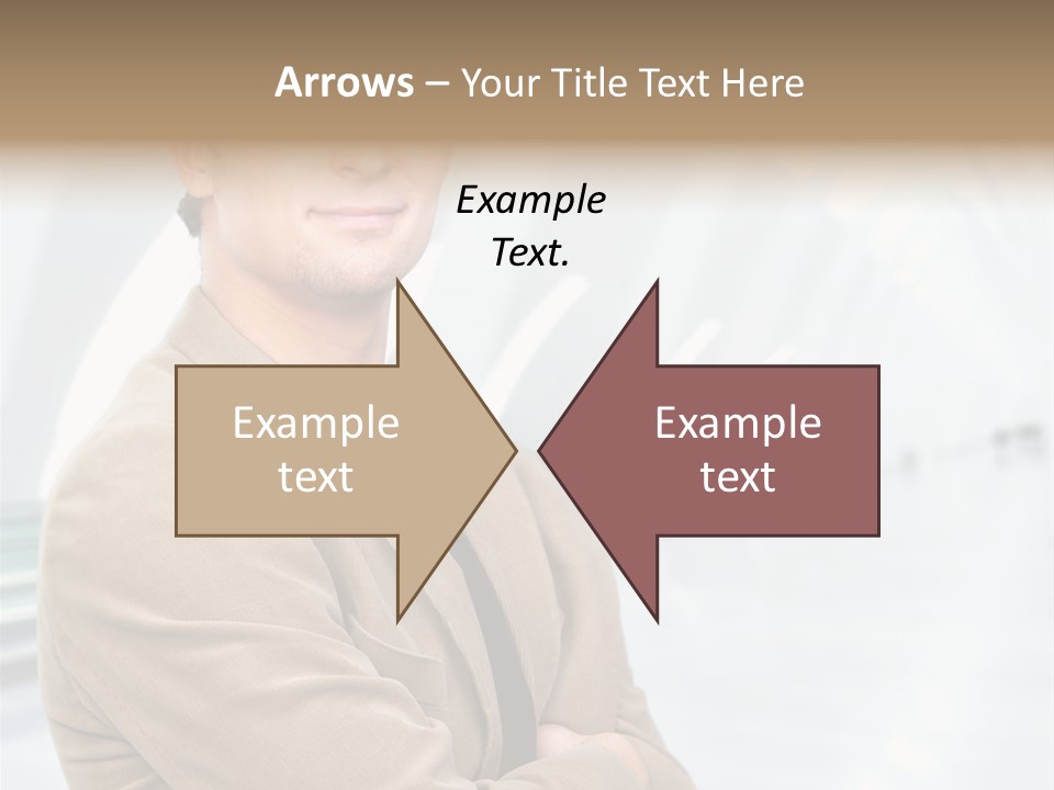 Colonial Red House With Swimming Pool PowerPoint Template