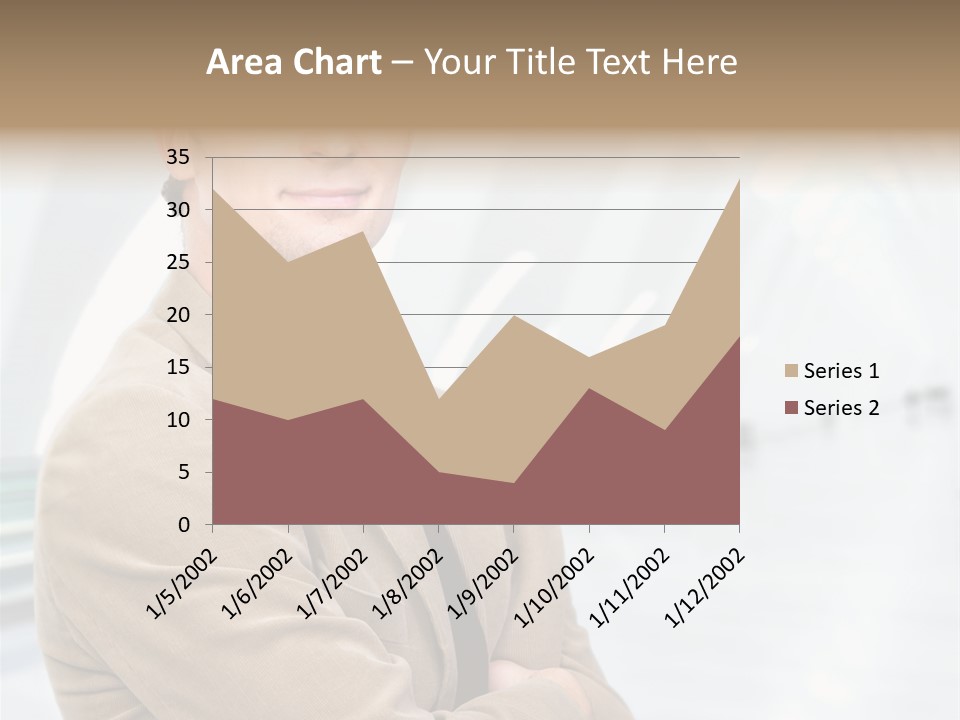 Colonial Red House With Swimming Pool PowerPoint Template