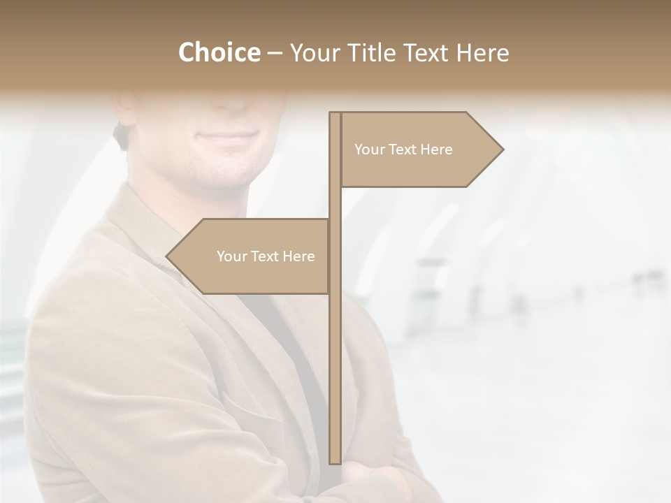 Colonial Red House With Swimming Pool PowerPoint Template