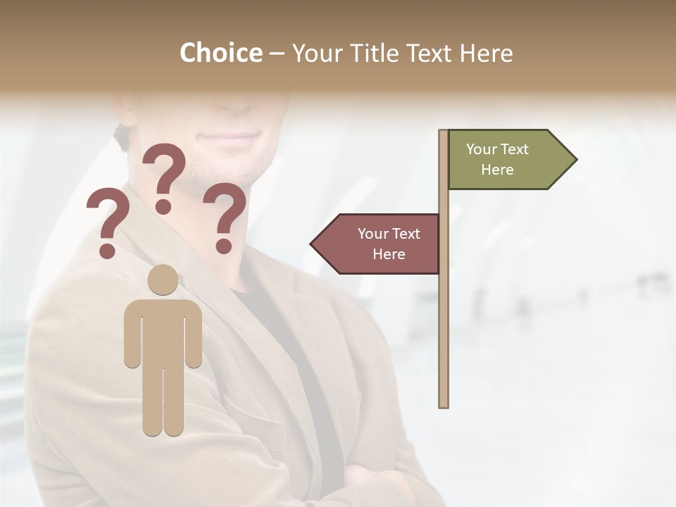 Colonial Red House With Swimming Pool PowerPoint Template