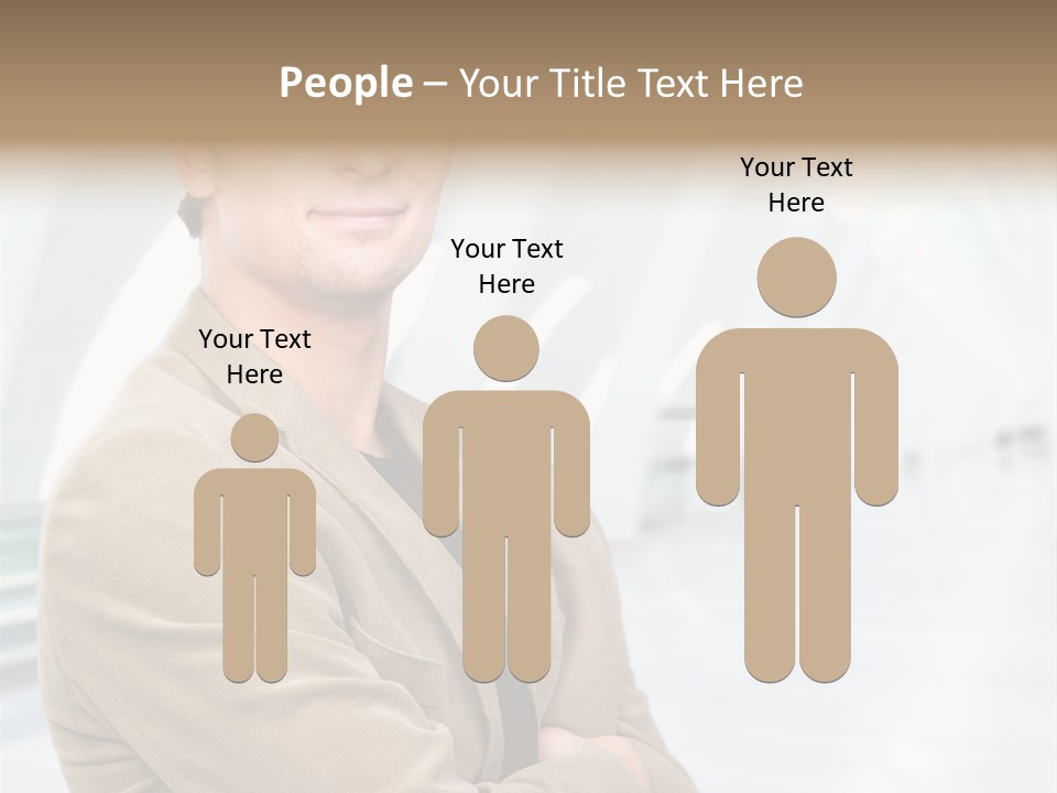 Colonial Red House With Swimming Pool PowerPoint Template