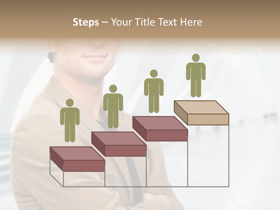 Colonial Red House With Swimming Pool PowerPoint Template