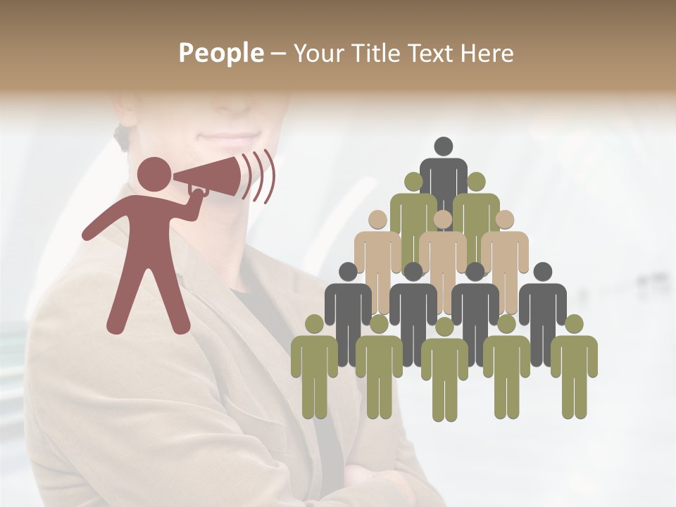 Colonial Red House With Swimming Pool PowerPoint Template