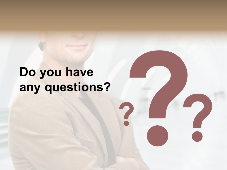 Colonial Red House With Swimming Pool PowerPoint Template