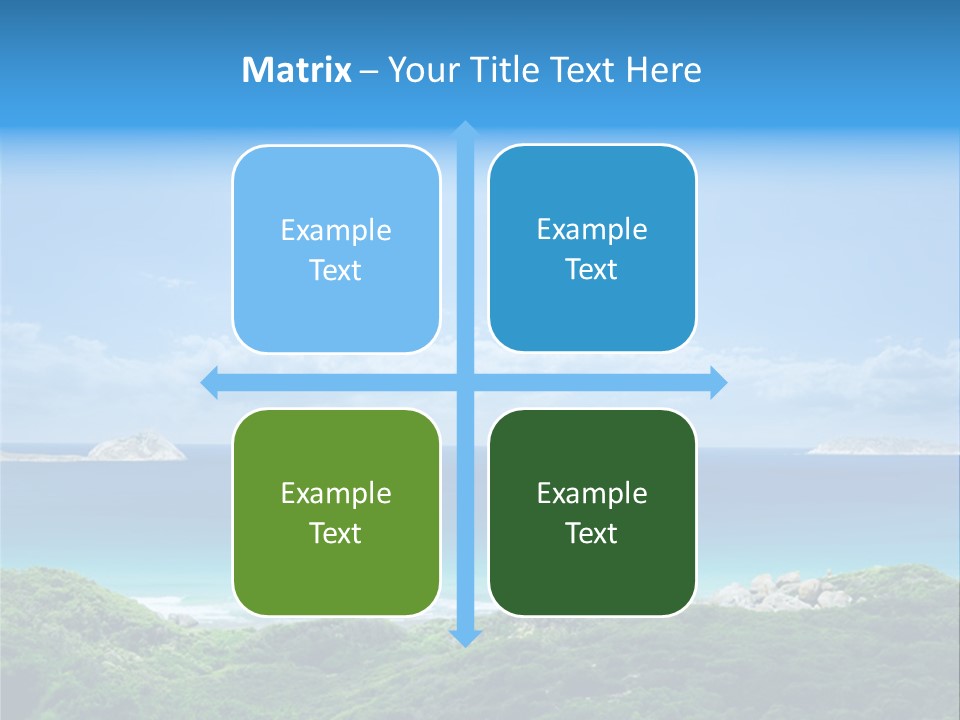 Gorgeous Beach On Wilsons Prom PowerPoint Template