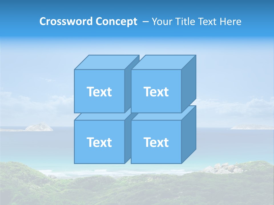 Gorgeous Beach On Wilsons Prom PowerPoint Template