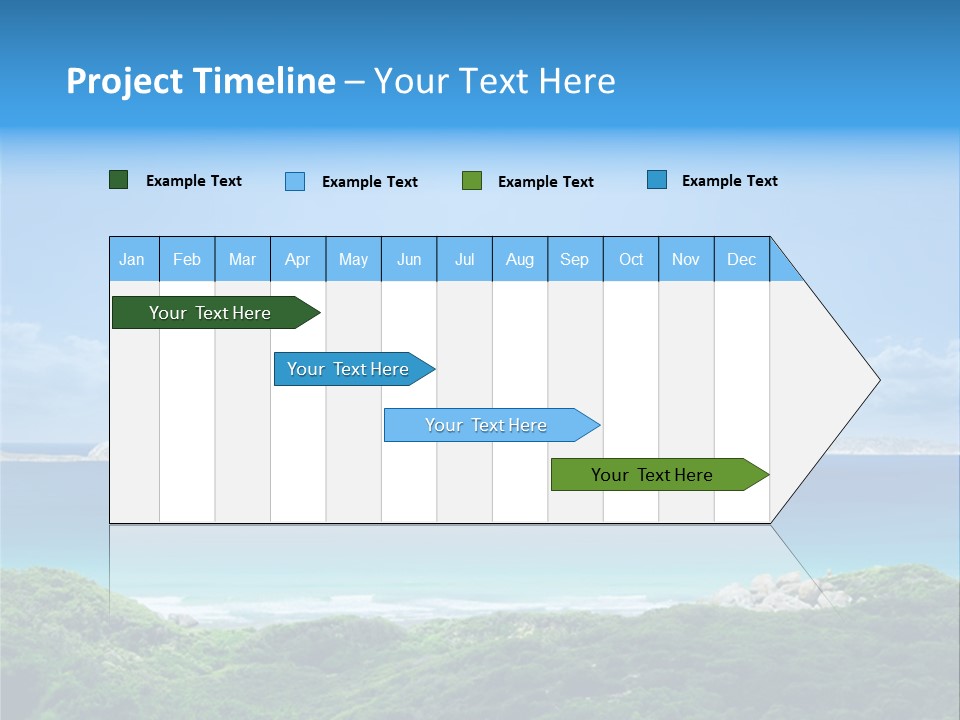 Gorgeous Beach On Wilsons Prom PowerPoint Template