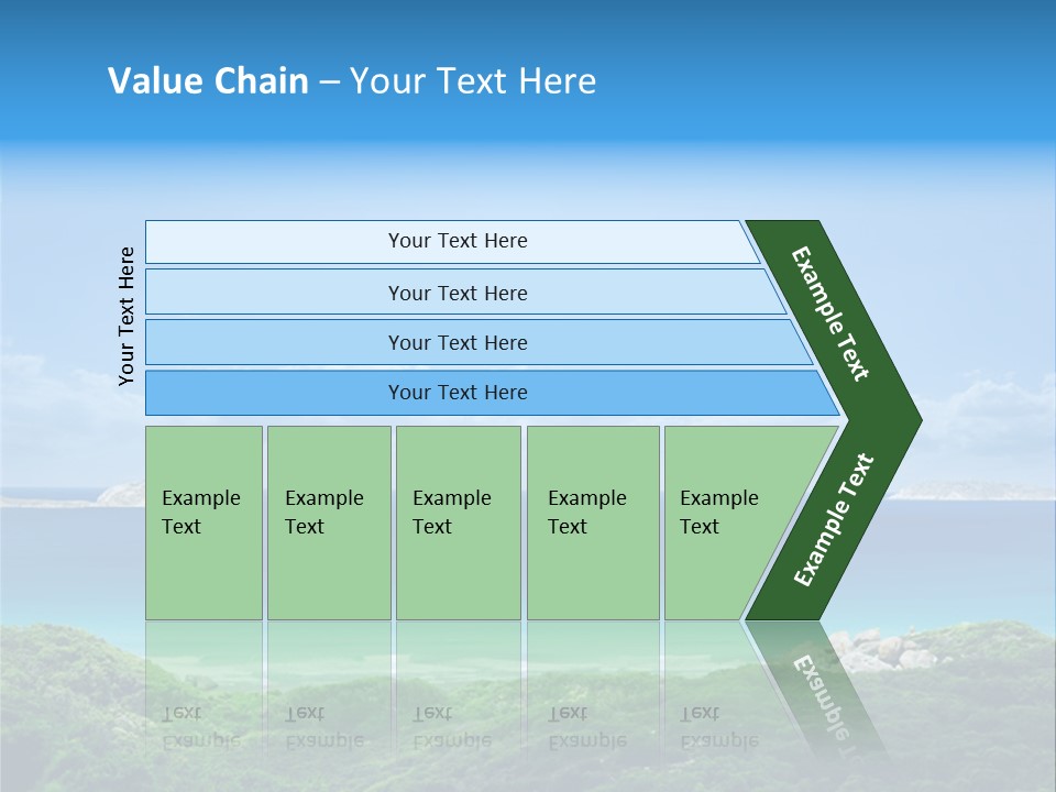 Gorgeous Beach On Wilsons Prom PowerPoint Template