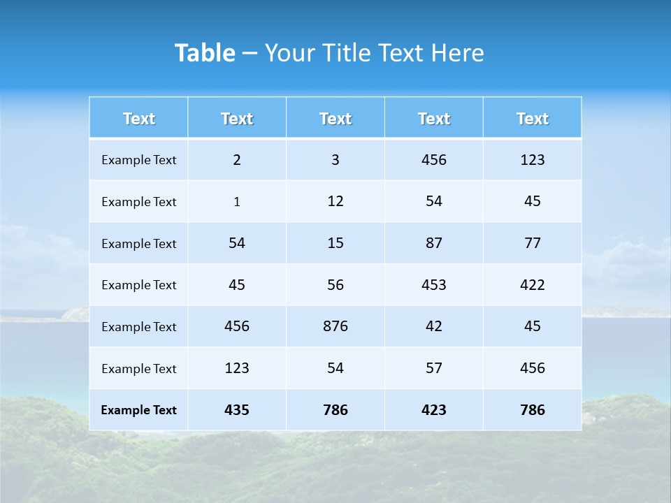 Gorgeous Beach On Wilsons Prom PowerPoint Template