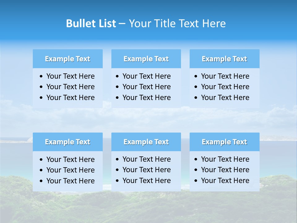 Gorgeous Beach On Wilsons Prom PowerPoint Template