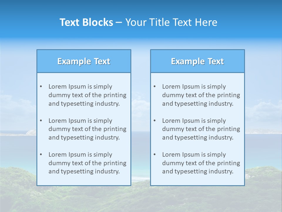 Gorgeous Beach On Wilsons Prom PowerPoint Template