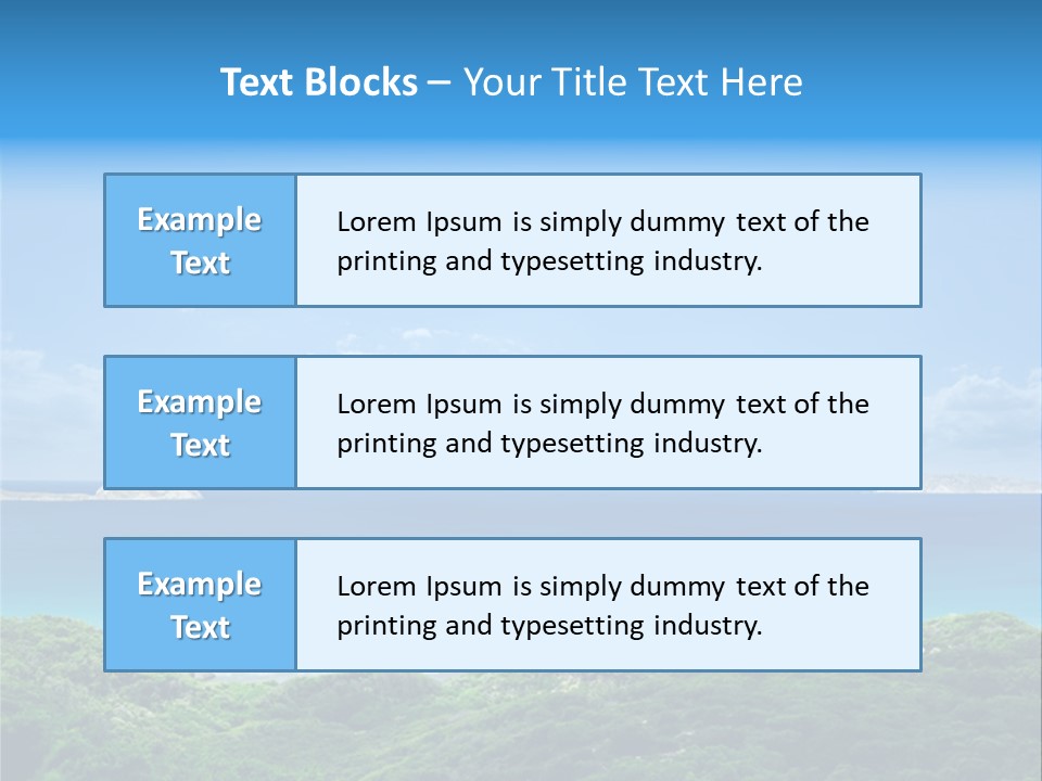 Gorgeous Beach On Wilsons Prom PowerPoint Template