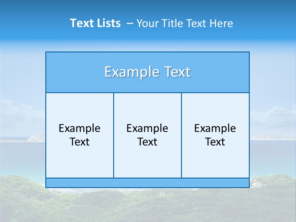 Gorgeous Beach On Wilsons Prom PowerPoint Template