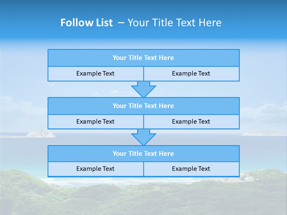 Gorgeous Beach On Wilsons Prom PowerPoint Template