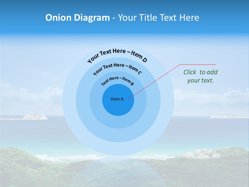 Gorgeous Beach On Wilsons Prom PowerPoint Template