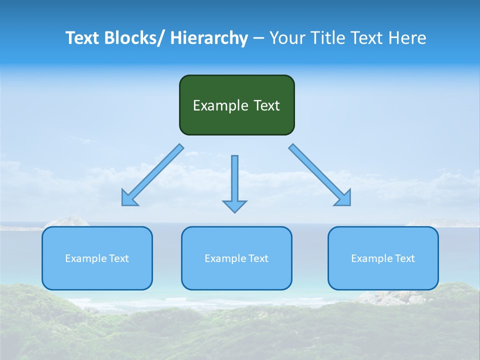 Gorgeous Beach On Wilsons Prom PowerPoint Template