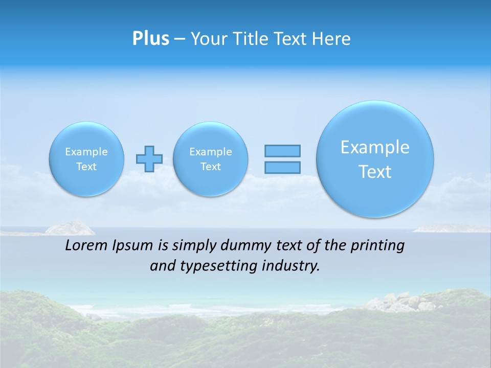Gorgeous Beach On Wilsons Prom PowerPoint Template