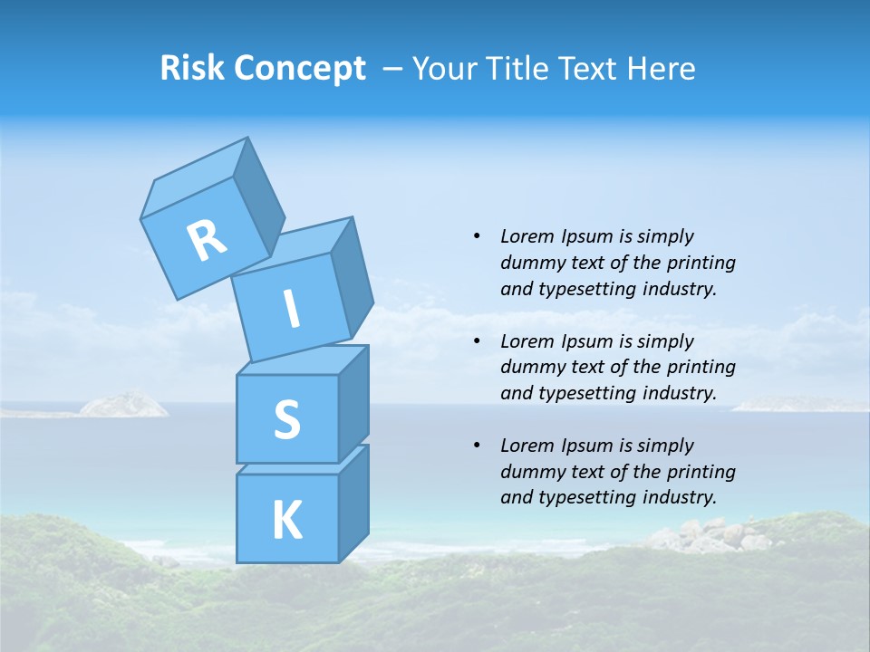 Gorgeous Beach On Wilsons Prom PowerPoint Template