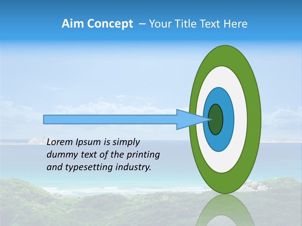 Gorgeous Beach On Wilsons Prom PowerPoint Template