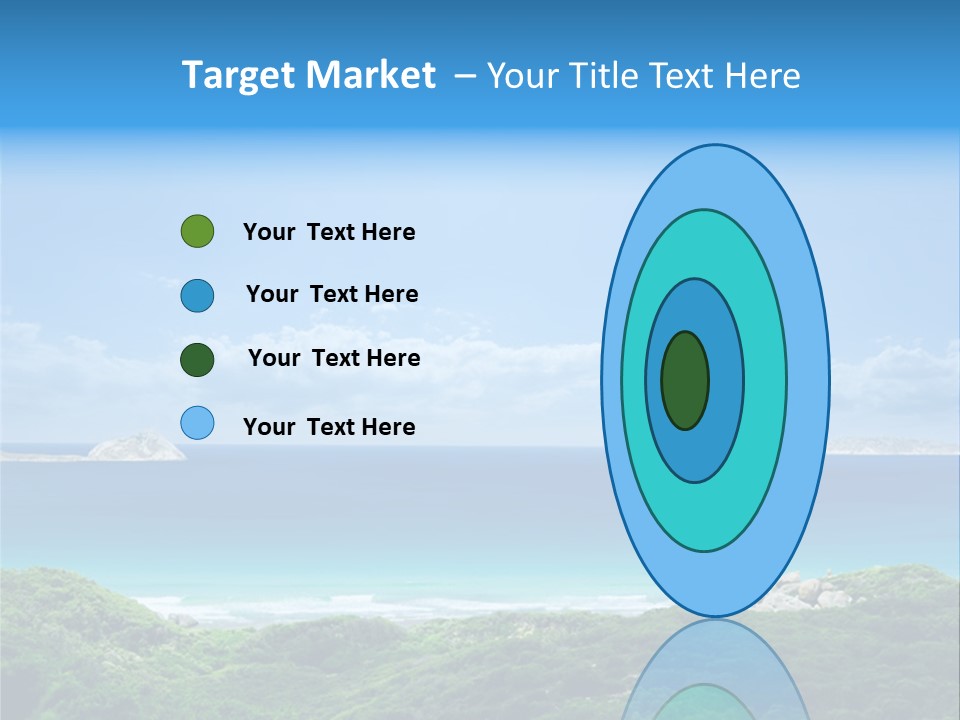 Gorgeous Beach On Wilsons Prom PowerPoint Template