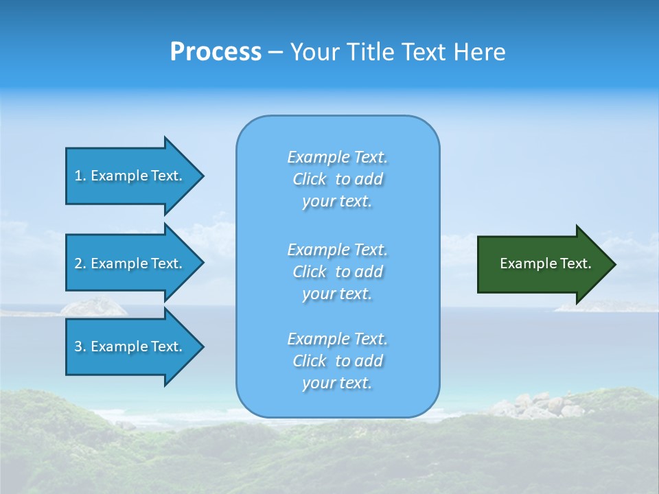 Gorgeous Beach On Wilsons Prom PowerPoint Template