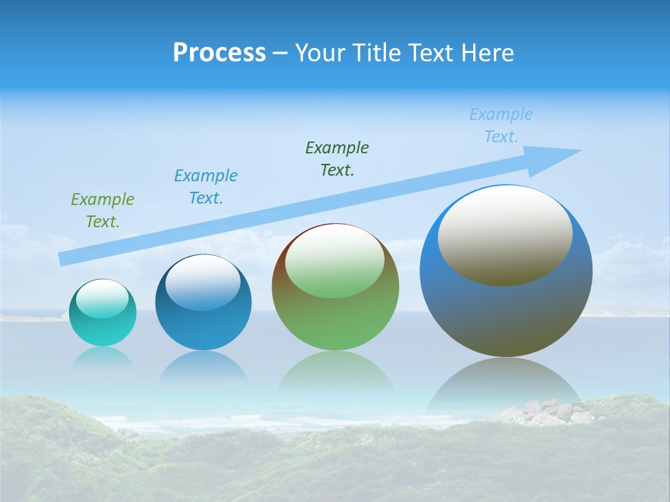 Gorgeous Beach On Wilsons Prom PowerPoint Template