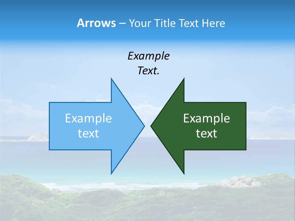 Gorgeous Beach On Wilsons Prom PowerPoint Template