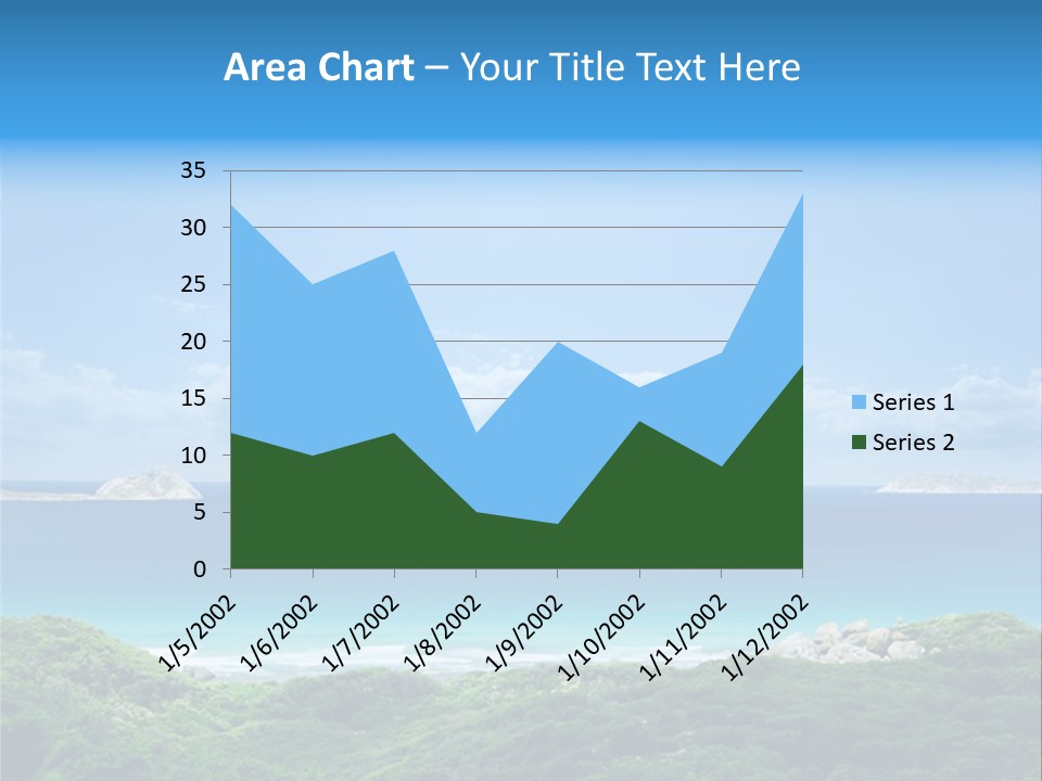 Gorgeous Beach On Wilsons Prom PowerPoint Template