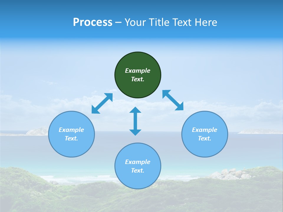 Gorgeous Beach On Wilsons Prom PowerPoint Template