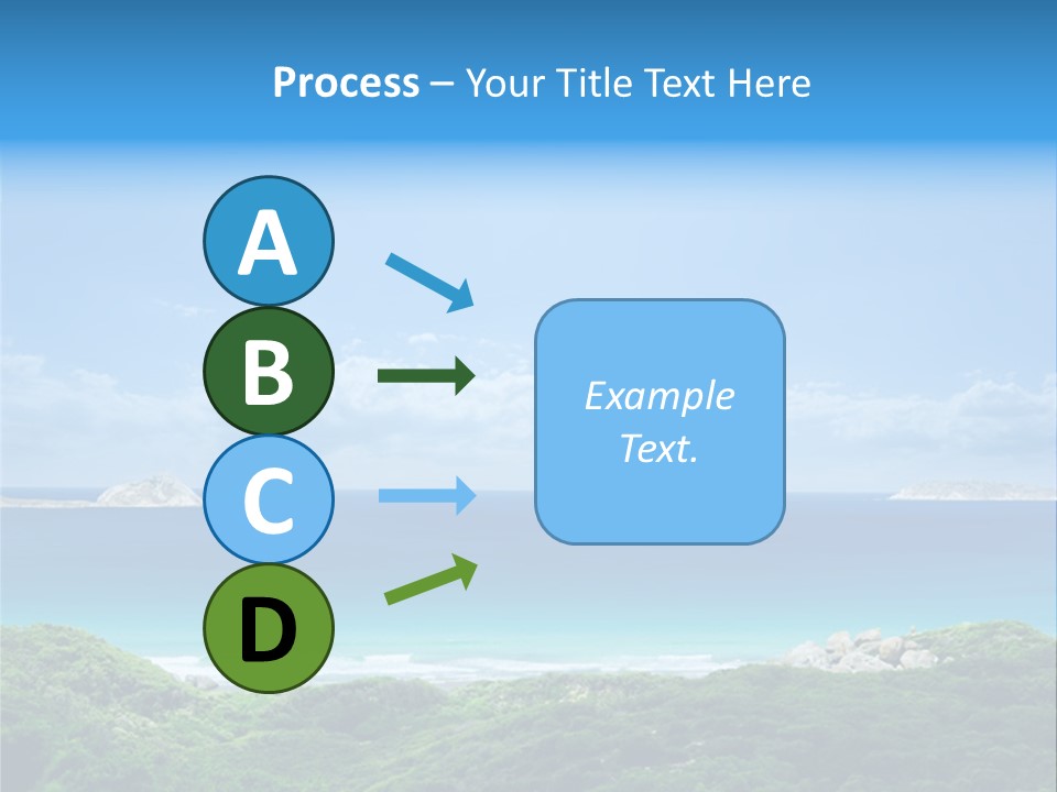 Gorgeous Beach On Wilsons Prom PowerPoint Template