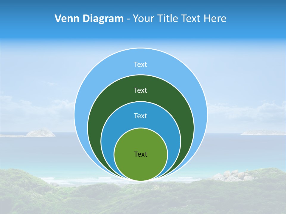 Gorgeous Beach On Wilsons Prom PowerPoint Template