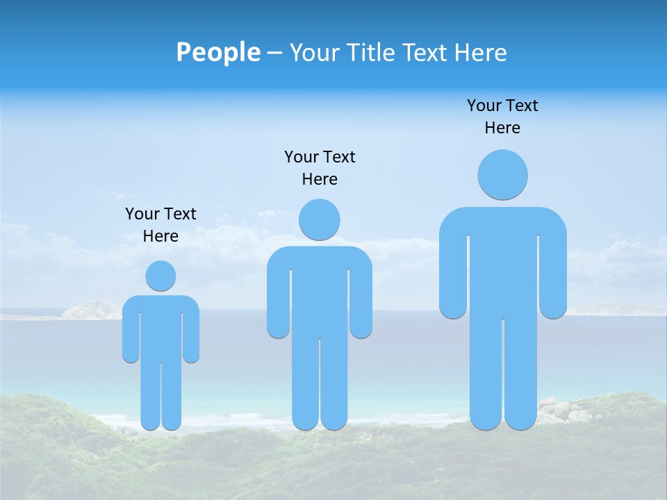 Gorgeous Beach On Wilsons Prom PowerPoint Template