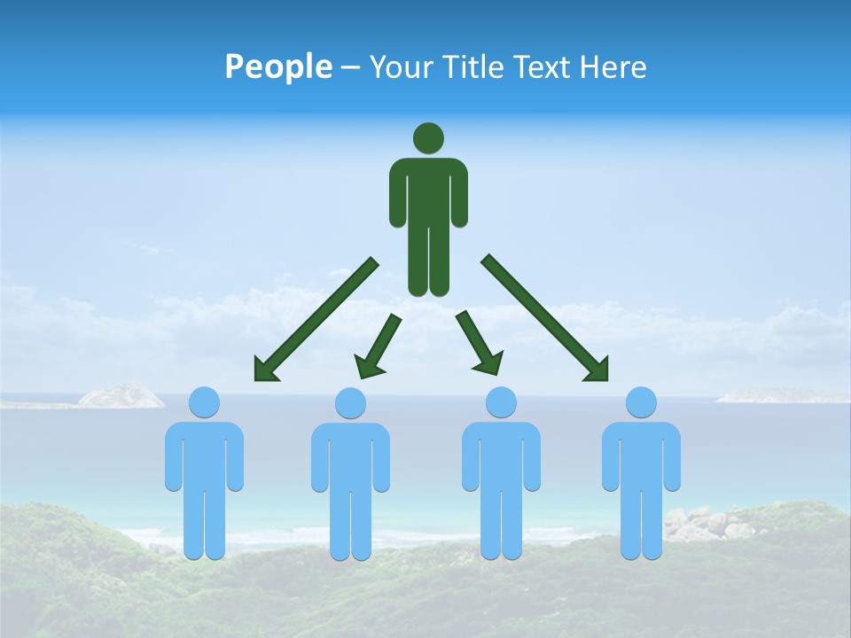 Gorgeous Beach On Wilsons Prom PowerPoint Template