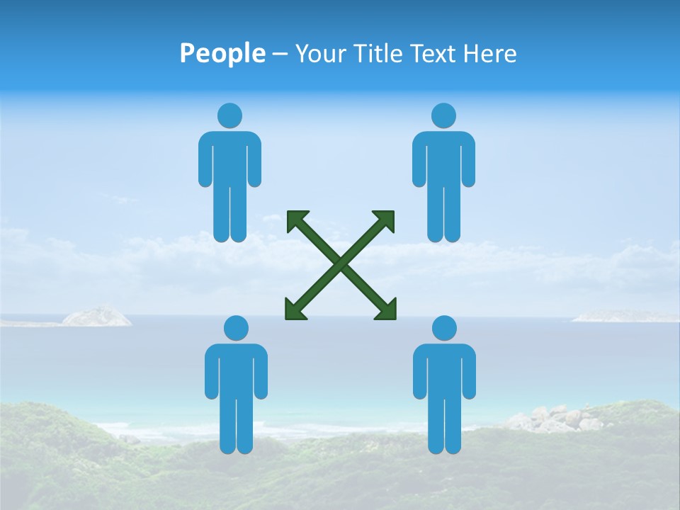 Gorgeous Beach On Wilsons Prom PowerPoint Template