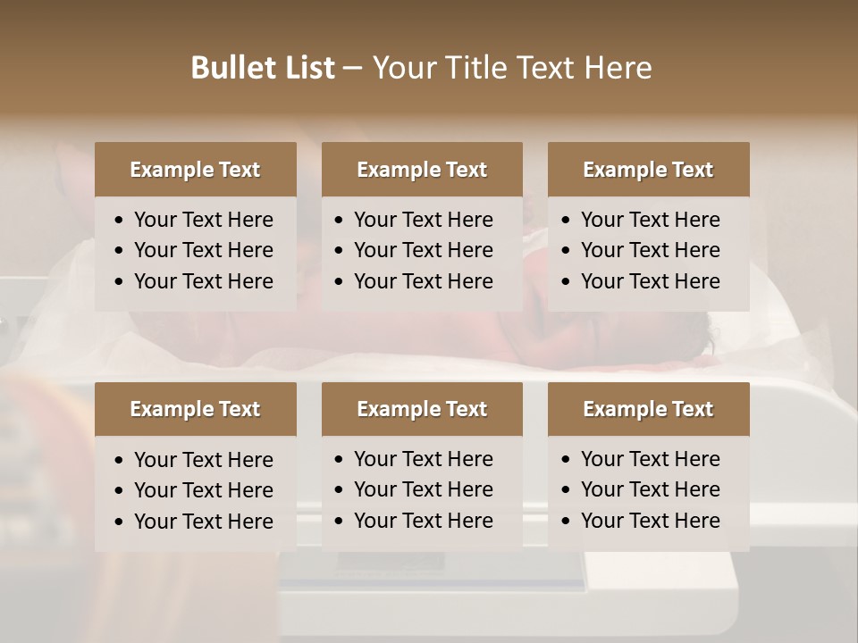 New Born Baby Being Weighed On A Scale PowerPoint Template