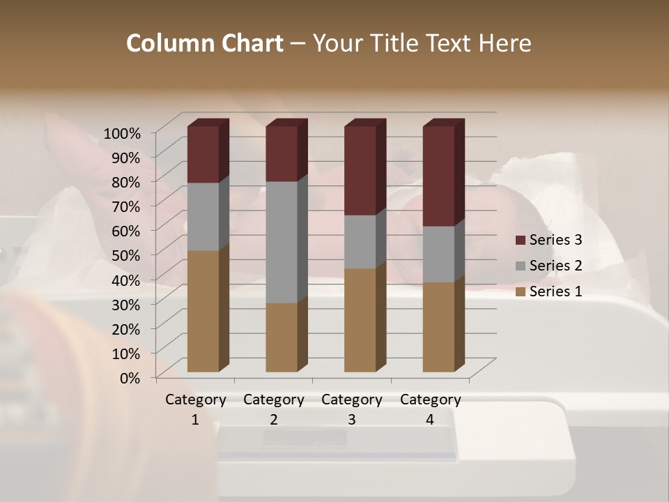 New Born Baby Being Weighed On A Scale PowerPoint Template