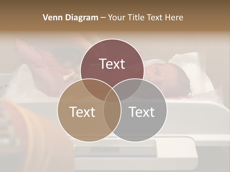 New Born Baby Being Weighed On A Scale PowerPoint Template
