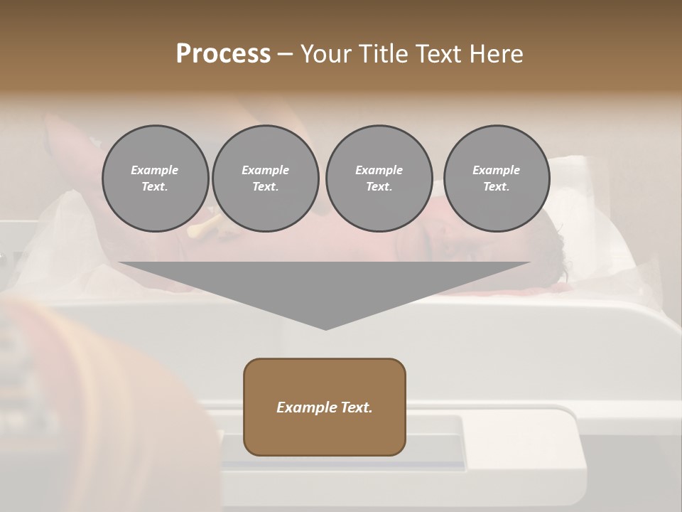 New Born Baby Being Weighed On A Scale PowerPoint Template